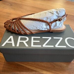 Arezzo Women's Tan Braided Sandals